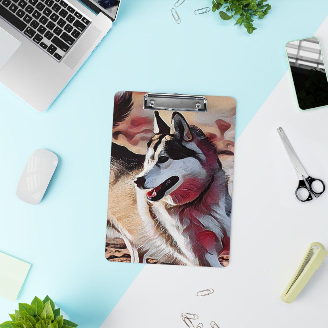 Siberian Husky Clipboard Unique Siberian Husky Gifts Dog Etsy