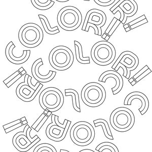 COLOR scattered | Instant Download | Printable Coloring Page