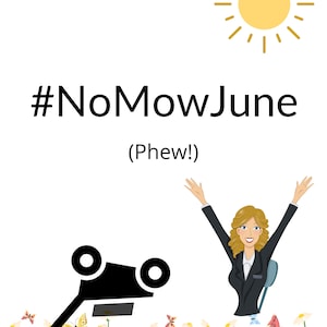 PRINTABLE - No Mow June | Phew! | Instant Download