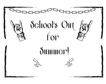 IMPRIMIBLE - ¡Se acabó la escuela para el verano! firmar foto prop / Descarga instantánea