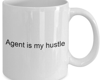 Taza de café "Agente es mi ajetreo" / Regalo de ajetreo