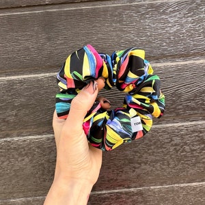 Colorful Scrunchie, Unique Scrunchies, Bridesmaids Scrunchies, Hair Accessory, Gift for her, Hair Ties, Soft Scrunchie, Women&#39;s accessories