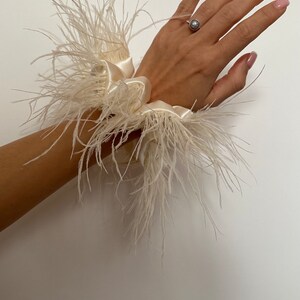 Wedding Scrunchie with feathers