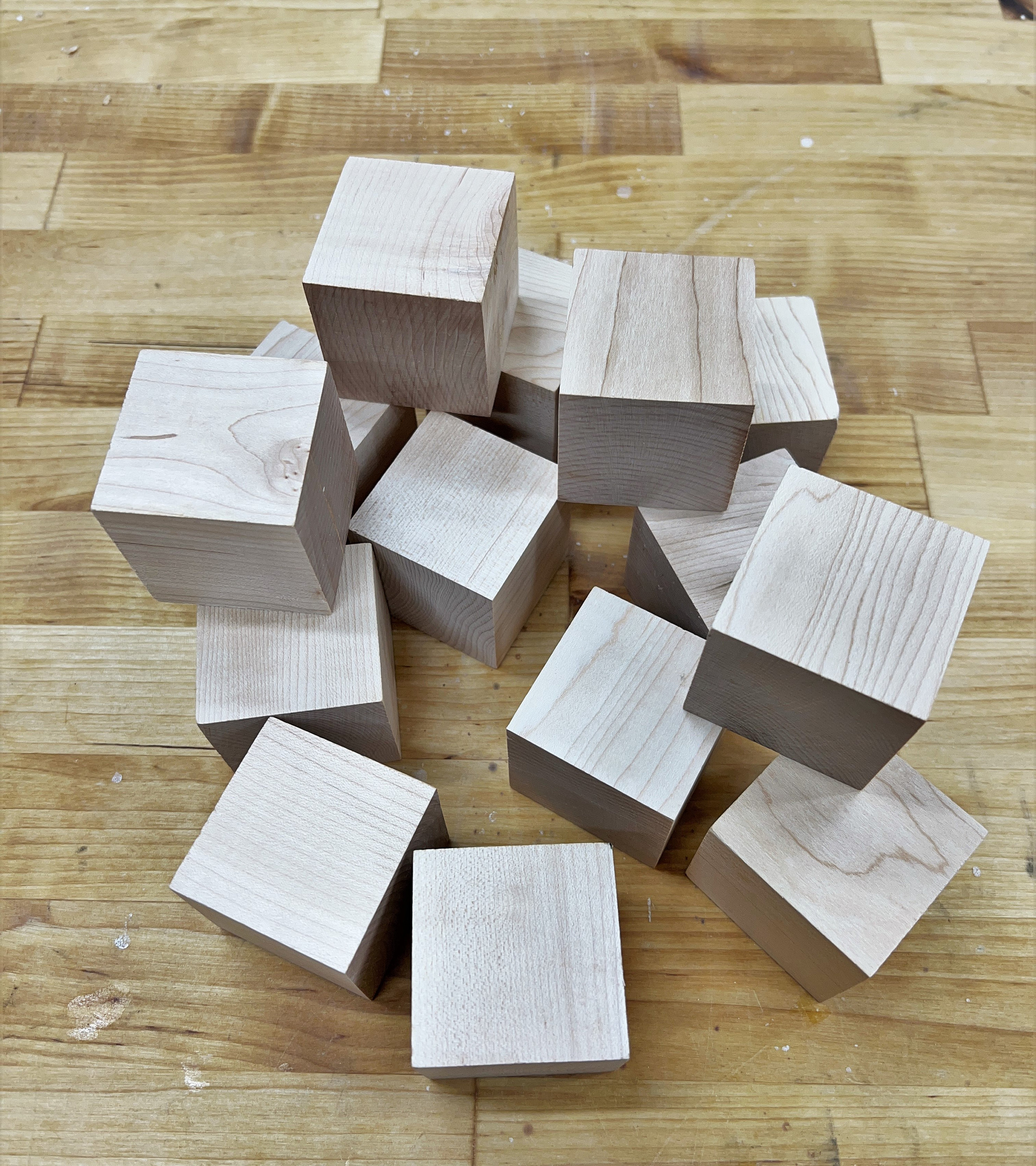 1 1/2 Inch 4 Cm Unfinished Wood Blocks for Wood Crafts, Wooden Cubes, Wood  Blocks, 