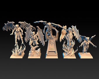 Dragonslake miniatures dread elves harpies