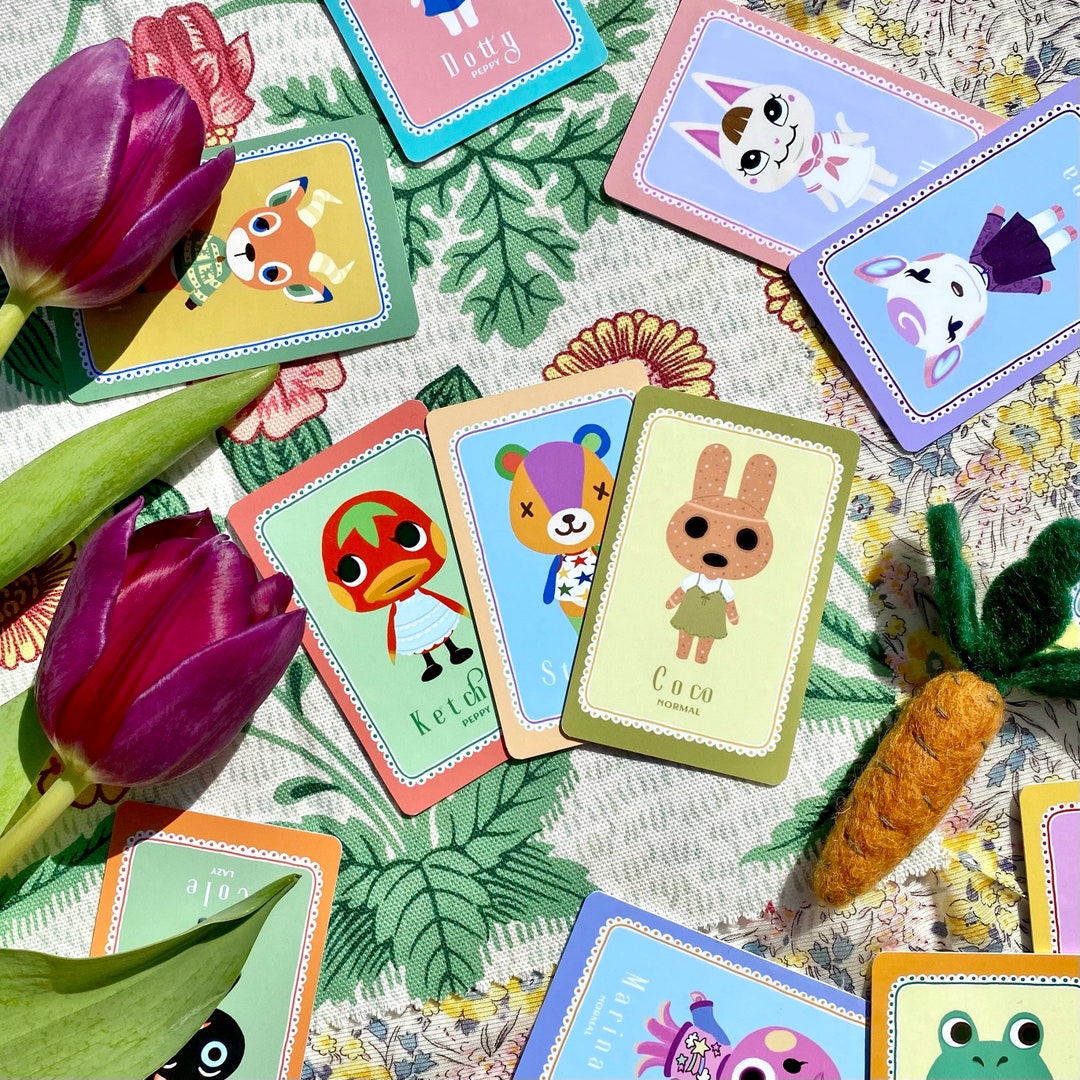 Animal Crossing NFC Cards Handmade Illustrated Etsy UK