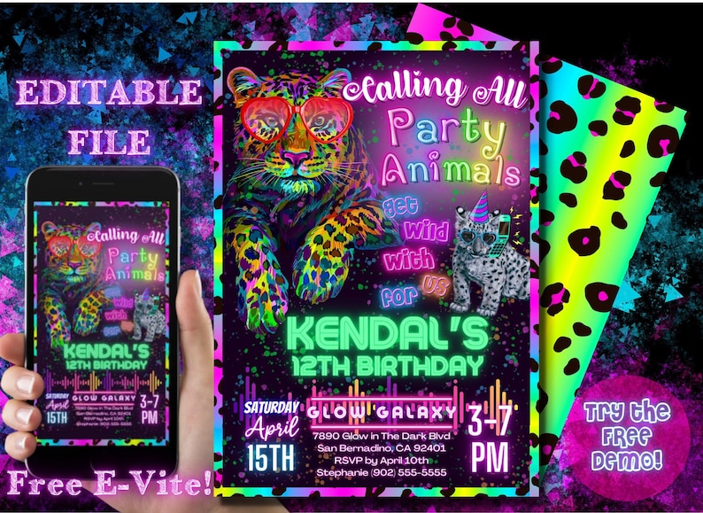 Cumpleaños 30 Leopardo: Lona Gigante Personalizable Con Foto (120x24 Cm) – La Reina De La Fiesta