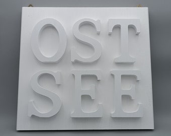 Wandbild Schriftzug Ostsee