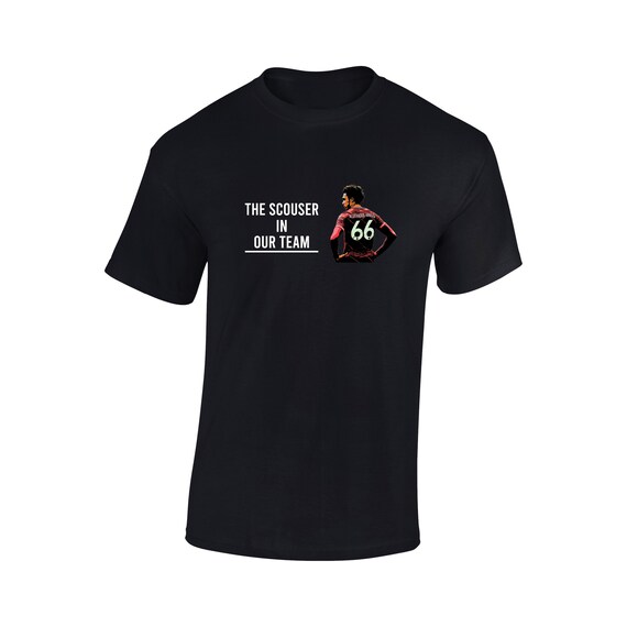 T-shirt Liverpool 'Proud To Be Scouser' - Imprimé Doré - Neuf Sans étiquettes - Marque Fruit Of The Loom