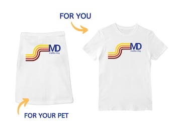 MN, Malibu Nation - Passendes Shirt Set für Hund und Besitzer