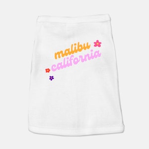 Retro Malibu, California Tank for Dogs