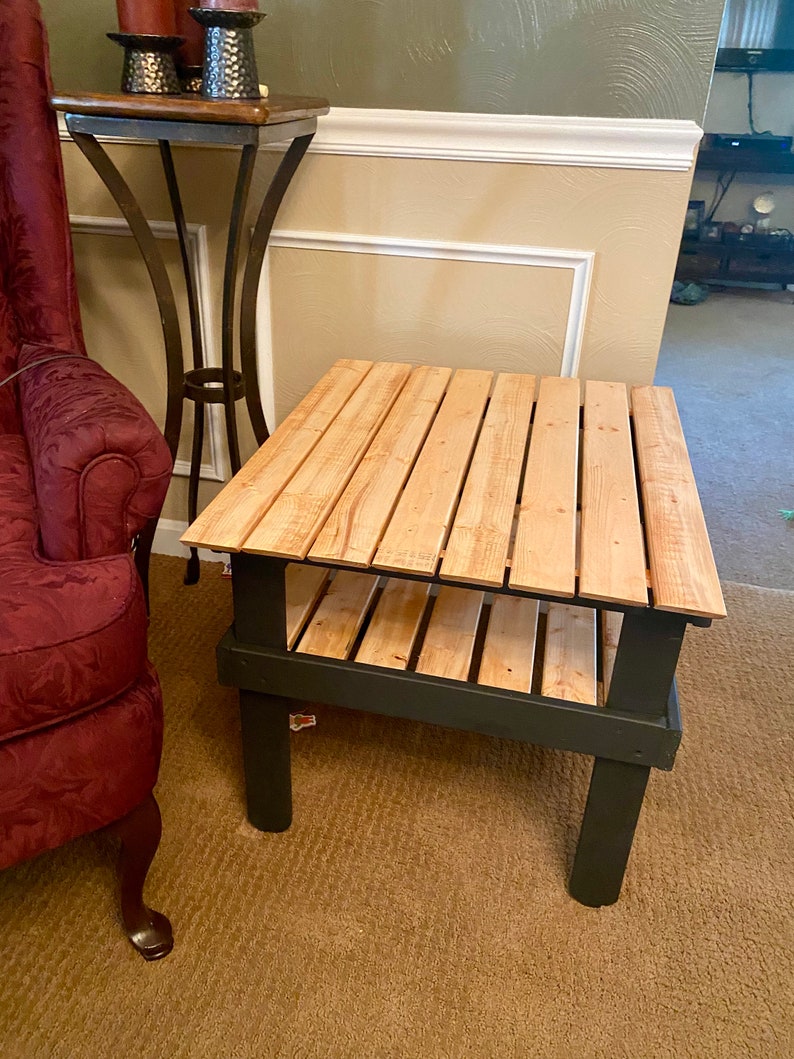 Modern Farmhouse Side Table End Table Coffee Table Etsy