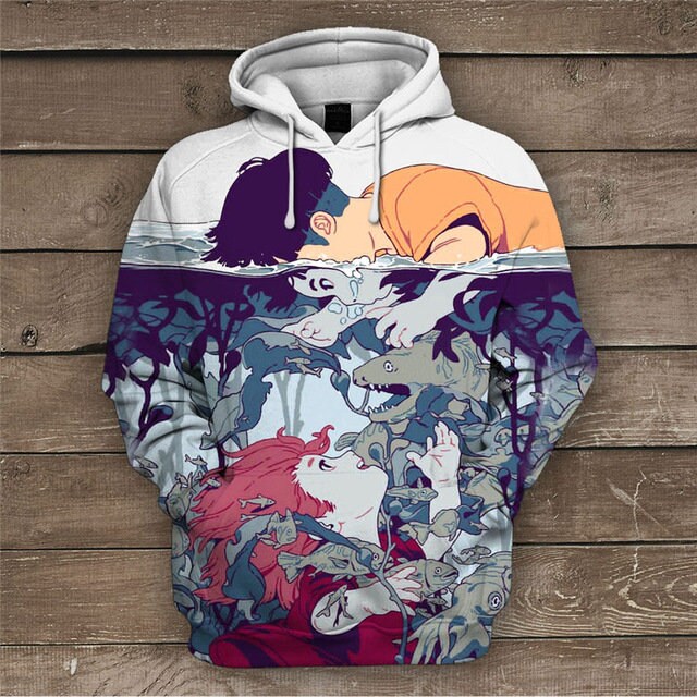 Discover Cartoon 3D Pullover Hoodie
