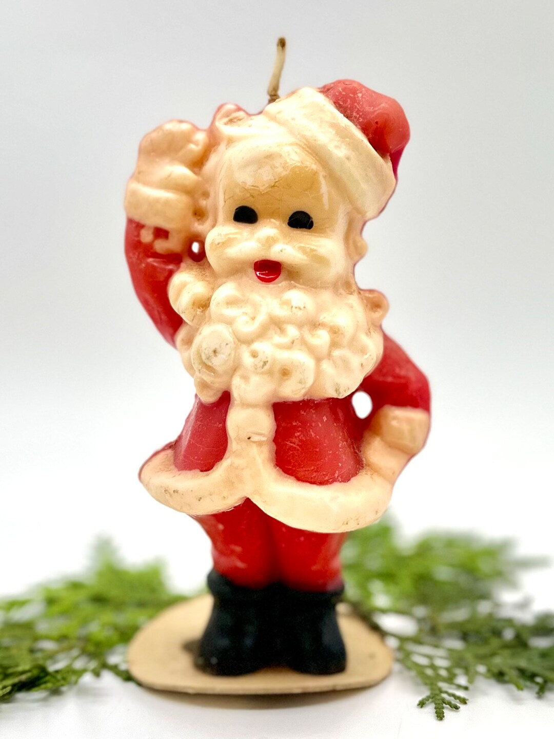 Vintage Gurley 1950s Christmas Santa Candle Santa Candle Etsy