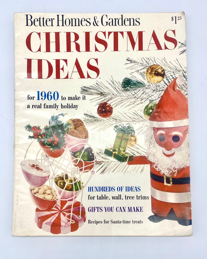 Vintage Better Homes and Gardens Christmas Ideas Magazine 1960, Mid