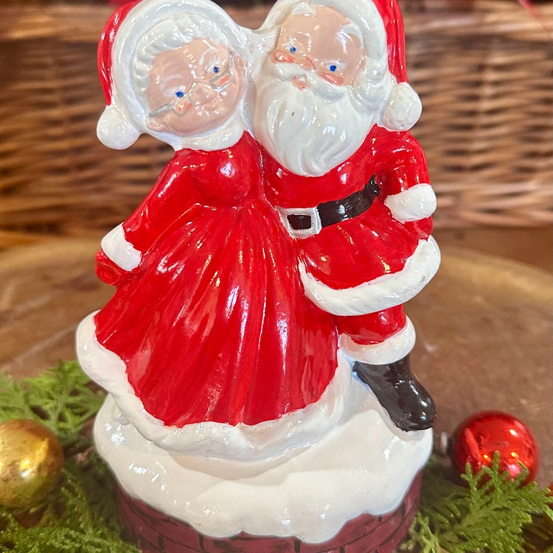 Ceramic Springtime Santa Ceramic Santa Claus - Etsy