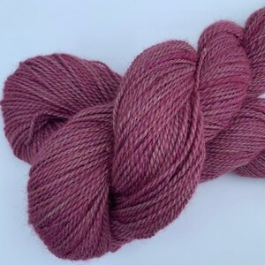 Sport DK Weight Yarn Alpaca Merino Blend Dusty Rose Hand-Dyed