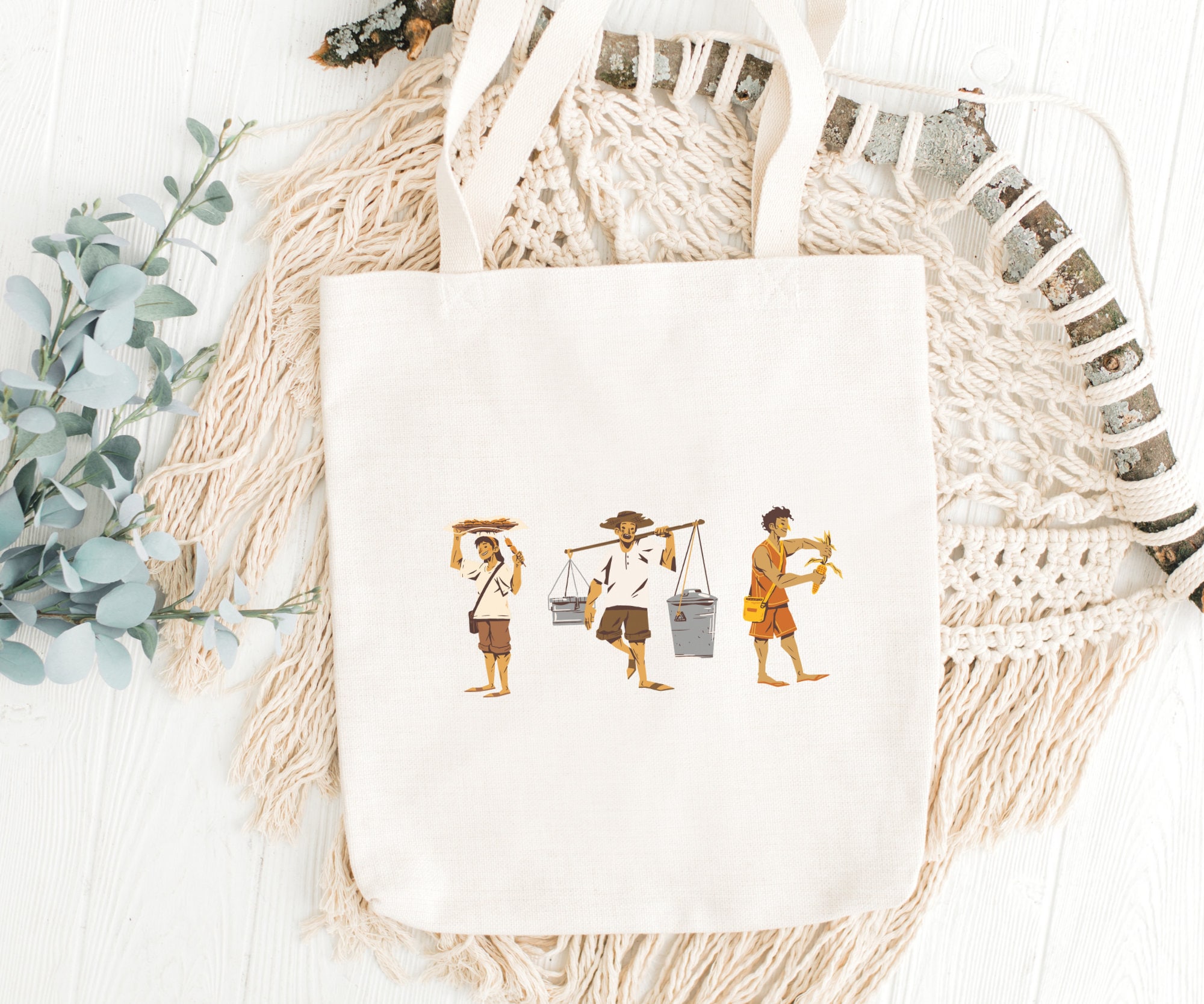 Filipino Canvas Tote Bag Filipino Food Canvas Bag Filipino Etsy