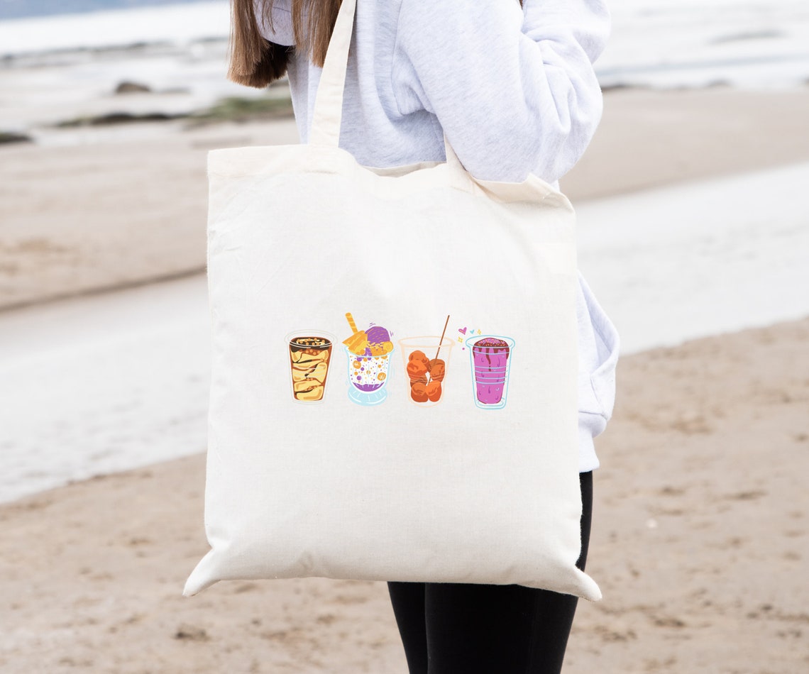 Filipino Canvas Tote Bag, Filipino Food Bag, Filipino Sweets Food ...