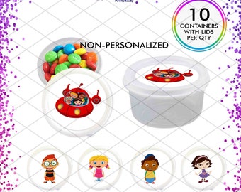 Little Einsteins Favor Containers Party box gift for Birthday Party Decorations for Candy Slime Model Dough Kid Shower