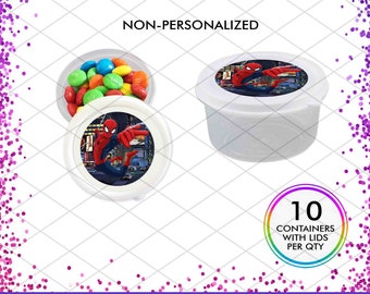 Spiderman Containers Party box gift for Birthday Party Decorations for Candy Slime Model Dough
