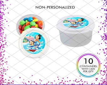 Lilo and Stitch Favor Containers Party box gift Birthday Party Decorations Candy Slime Model Dough Alien Cute