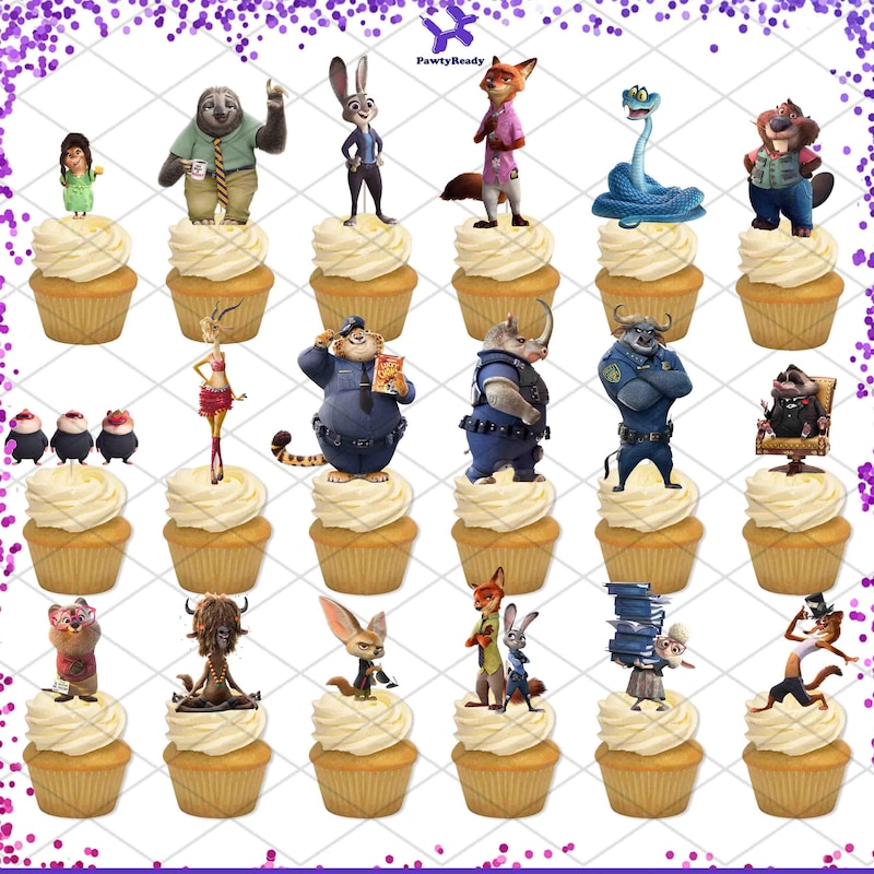 Zootopia 2 Cake Toppers - Etsy