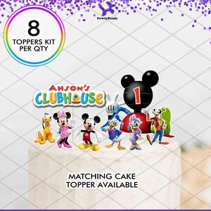 Mickey Mouse Pirates Cupcake Toppers Birthday Party Decorations Minnie Goofy Donald Daisy Adventure Treasure Hunting Captain afbeelding 6