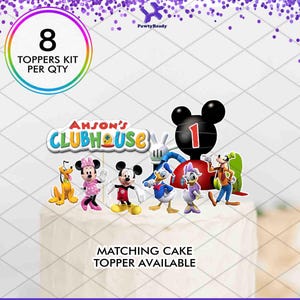 Mickey Mouse Clubhouse Favor Containers Party box gift for Birthday Party Decorations for Candy Slime Model Dough Kid Baby Shower image 4