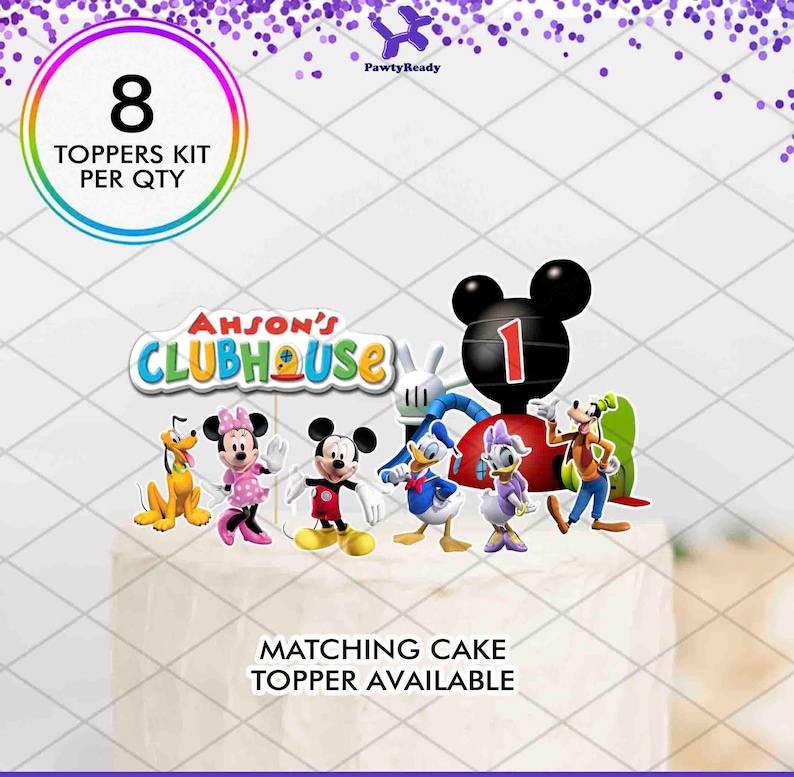 Mickey Mouse Clubhouse Favor Containers Party box gift for Birthday Party Decorations for Candy Slime Model Dough Kid Baby Shower image 4