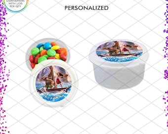 Moana 2 Favor Containers Party box gift Birthday Party Decorations Candy Slime Model Dough Matangi Maui Simea Boat Sailing Adventure Hei Pua