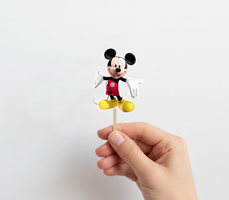 Mickey Mouse Funhouse Custom Name Logo Cake Toppers, Personalized ...
