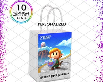 Legend Zelda Party Favor Bags Gift Birthday Party Decorations Supplies Link  Awakening 