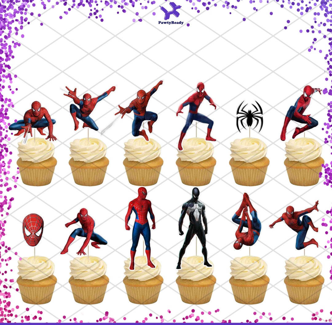 Superhero Araignées Animée Décoration de Gâteau Animation Decoration