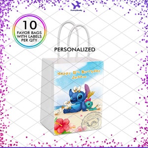 Lilo Stitch Angel Party Bags Favor Gift Birthday Personalized Custom Decorations Supplies Gift