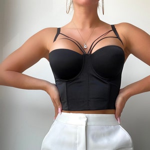 Corset Style Bustier, Princess Corset, Overbust Corset, Waist Cincher, Crop Top