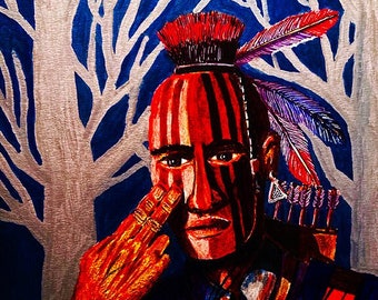 American Indian Artwork, American Indian Prints, Native American Artwork, Native American Drawing -ToProtectMyPeople (Digital Download ONLY)