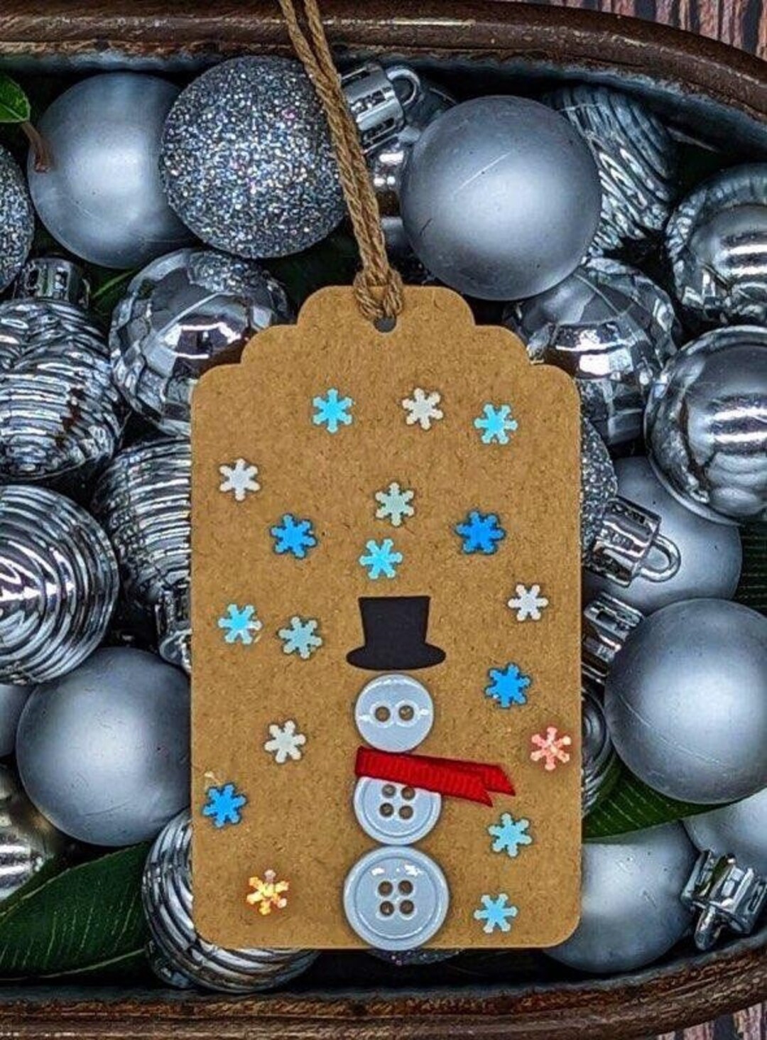 Snowman Gift Tag Set of 10 - Etsy