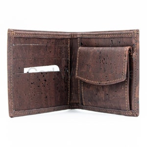 Carteras de Corcho para Hombre, Corcho Natural, Cartera de Corcho Marrón, Carteras de Corcho Negro, Cartera de Corcho para Hombre, Cartera de Corcho Exclusiva, Regalo para Él, Regalo de Navidad