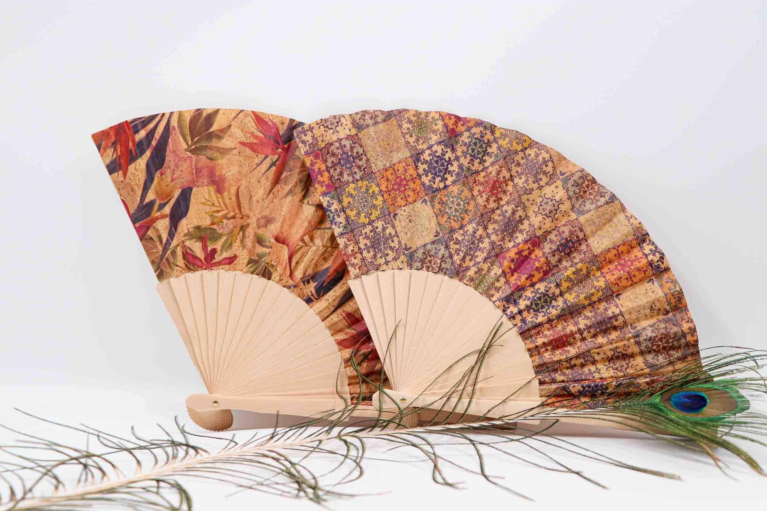 Hand Fan,Fan of CORK,Handmade Fan Women,Classic Folding Fan,Church Fan,Gift,Birthday Gift,Gift for Her, Mothers Day Gifts,Wooden Fan,Віяло