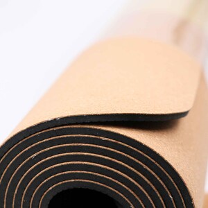 Natural Cork Yoga Mat,Yoga Mat,Pilates Mat,Exercise Mat, Made in Portugal, Natural Cork,Cork Yoga Accessories, Anti-Slip, Durable, Stylish