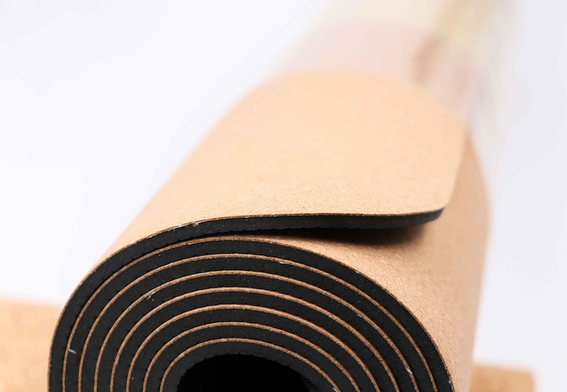 Natural Cork Yoga Mat,Yoga Mat,Pilates Mat,Exercise Mat, Made in Portugal, Natural Cork,Cork Yoga Accessories, Anti-Slip, Durable, Stylish