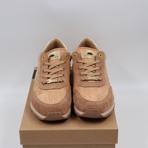 CORK CASUAL SHOES Unisex Sneakers from Portugal Cork footwear Lace-up sneakers Natural Cork Ecologic Gift Him, Gift Her,