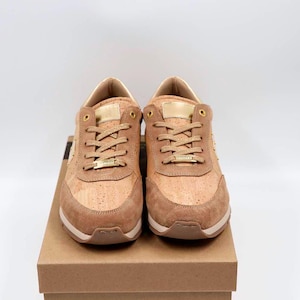 CORK CASUAL SHOES Unisex Sneakers from Portugal Cork footwear Lace-up sneakers Natural Cork Ecologic Gift Him, Gift Her,