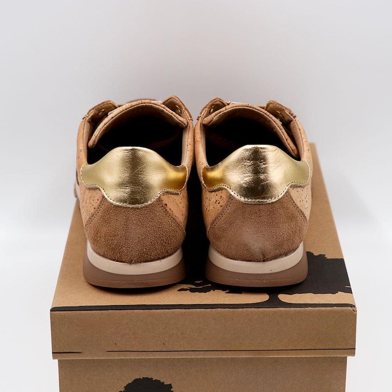 CORK CASUAL SHOES Unisex Sneakers from Portugal Cork footwear Lace-up sneakers Natural Cork Ecologic Gift Him, Gift Her,