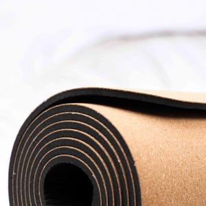 Natural Cork Yoga Mat,Yoga Mat,Pilates Mat,Exercise Mat, Made in Portugal, Natural Cork,Cork Yoga Accessories, Anti-Slip, Durable, Stylish