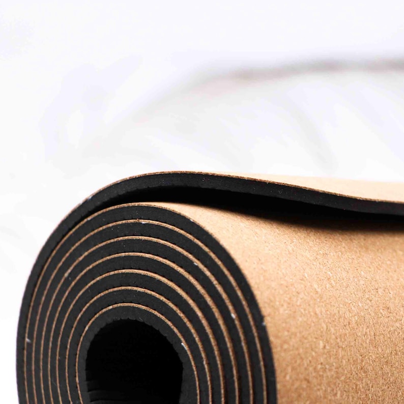 Natural Cork Yoga Mat,Yoga Mat,Pilates Mat,Exercise Mat, Made in Portugal, Natural Cork,Cork Yoga Accessories, Anti-Slip, Durable, Stylish