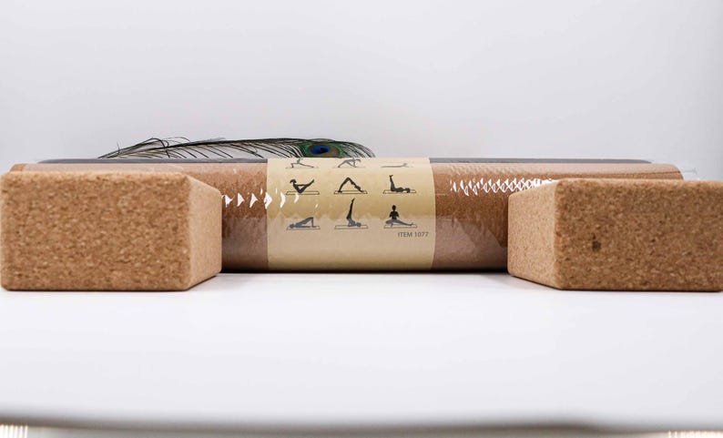 Natural Cork Yoga Mat,Yoga Mat,Pilates Mat,Exercise Mat, Made in Portugal, Natural Cork,Cork Yoga Accessories, Anti-Slip, Durable, Stylish