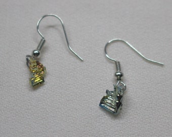 Natural Handmade Mismatched Bismuth Earrings Crystal Manifestation