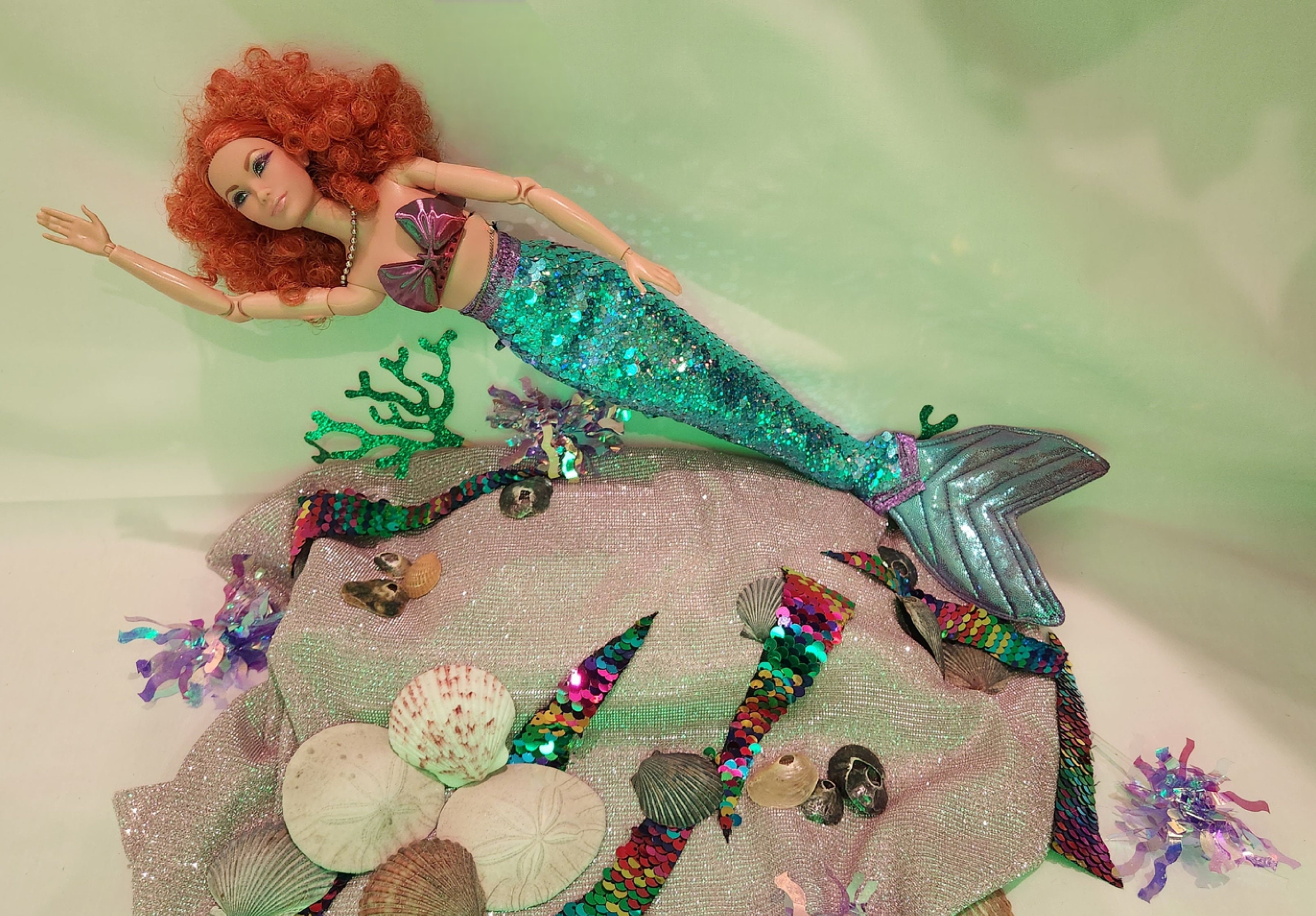 Barbie Ariel Sirenita N° 511, 15.000 PRENDE SU COLA Y CANAT…